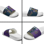 Personalized Melbourne Storm Slide Sandals Dynamic Lightning Mascot Rugby Australia