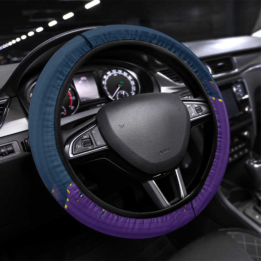Melbourne Storm Steering Wheel Cover Dynamic Lightning Mascot Rugby Australia