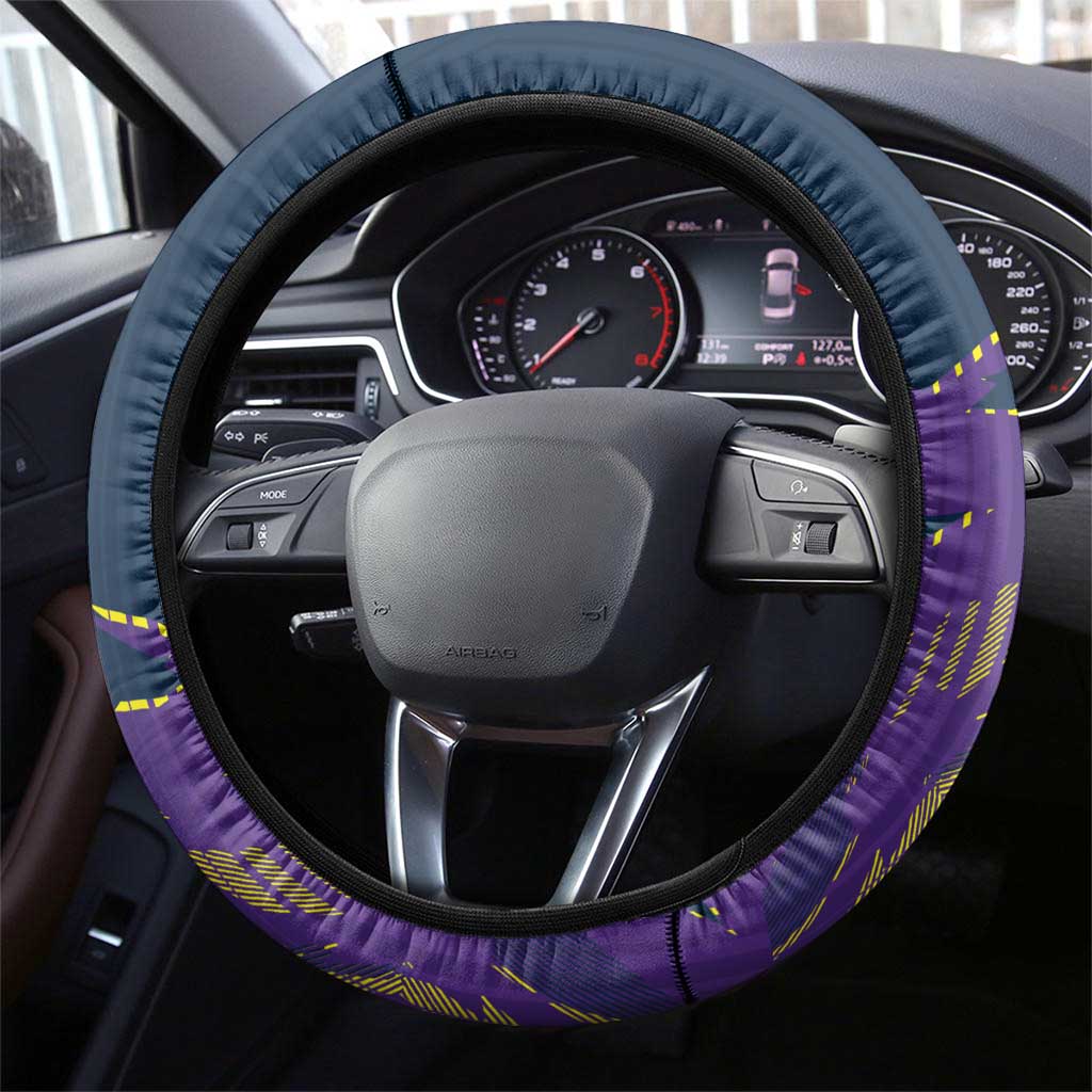 Melbourne Storm Steering Wheel Cover Dynamic Lightning Mascot Rugby Australia