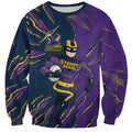 Personalized Melbourne Storm Sweatshirt Dynamic Lightning Mascot Rugby Australia