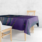 Personalized Melbourne Storm Tablecloth Dynamic Lightning Mascot Rugby Australia