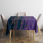 Personalized Melbourne Storm Tablecloth Dynamic Lightning Mascot Rugby Australia