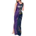 Personalized Melbourne Storm Tank Maxi Dress Dynamic Lightning Mascot Rugby Australia
