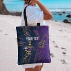 Personalized Melbourne Storm Tote Bag Dynamic Lightning Mascot Rugby Australia