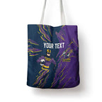 Personalized Melbourne Storm Tote Bag Dynamic Lightning Mascot Rugby Australia