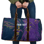 Personalized Melbourne Storm Travel Bag Dynamic Lightning Mascot Rugby Australia