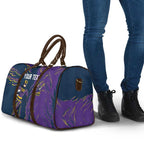 Personalized Melbourne Storm Travel Bag Dynamic Lightning Mascot Rugby Australia