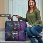 Personalized Melbourne Storm Travel Bag Dynamic Lightning Mascot Rugby Australia