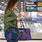 Personalized Melbourne Storm Travel Bag Dynamic Lightning Mascot Rugby Australia