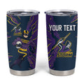 Personalized Melbourne Storm Tumbler Cup Dynamic Lightning Mascot Rugby Australia