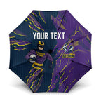 Personalized Melbourne Storm Umbrella Dynamic Lightning Mascot Rugby Australia
