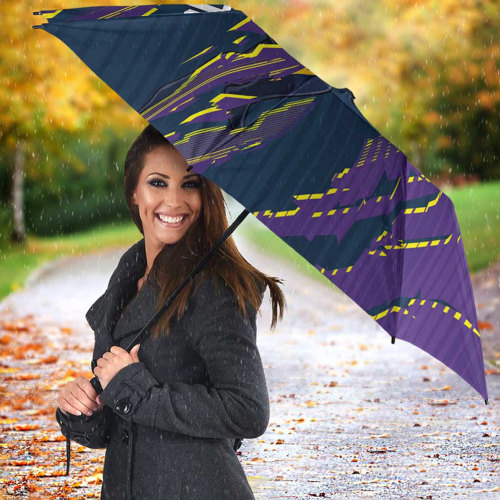 Personalized Melbourne Storm Umbrella Dynamic Lightning Mascot Rugby Australia