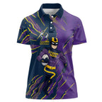Personalized Melbourne Storm Women Polo Shirt Dynamic Lightning Mascot Rugby Australia