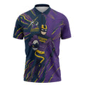 Personalized Melbourne Storm Zipper Polo Shirt Dynamic Lightning Mascot Rugby Australia