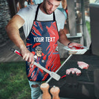 Personalized Newcastle Knights Apron Dynamic Lightning Mascot Rugby Australia