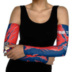 Personalized Newcastle Knights Arm Sleeves Dynamic Lightning Mascot Rugby Australia