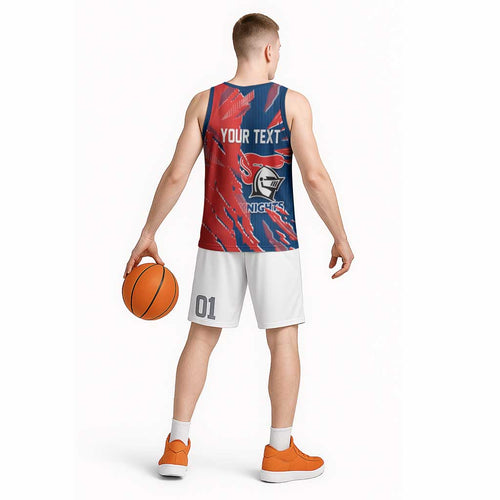 Personalized Newcastle Knights Basketball Jersey Dynamic Lightning Mascot Rugby Australia