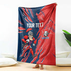 Personalized Newcastle Knights Blanket Dynamic Lightning Mascot Rugby Australia