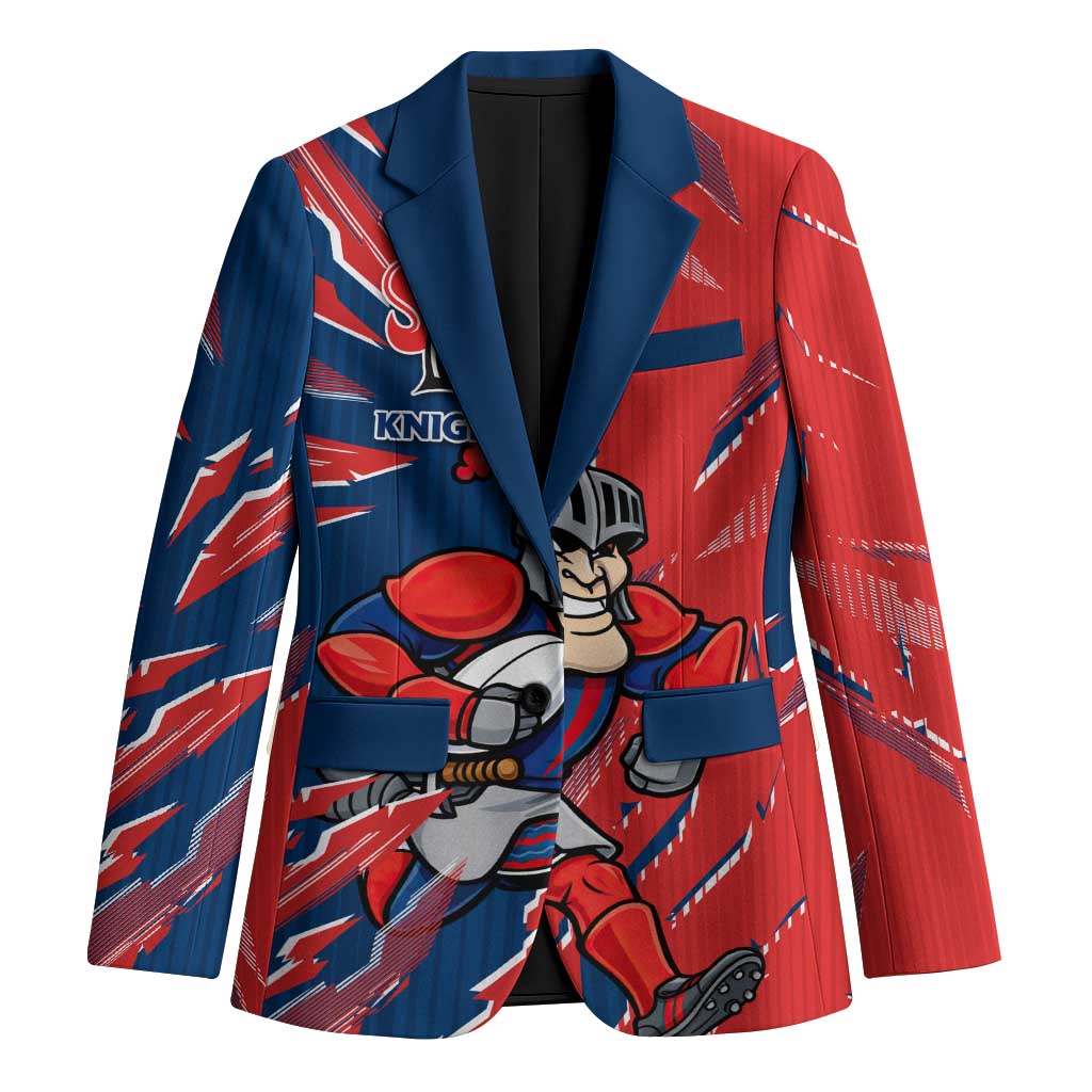 Personalized Newcastle Knights Blazer Dynamic Lightning Mascot Rugby Australia