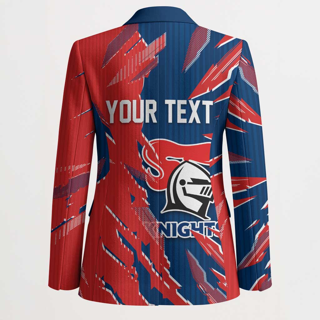 Personalized Newcastle Knights Blazer Dynamic Lightning Mascot Rugby Australia
