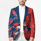 Personalized Newcastle Knights Blazer Dynamic Lightning Mascot Rugby Australia