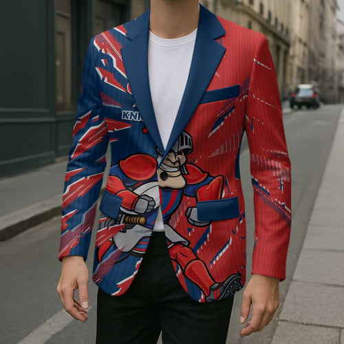 Personalized Newcastle Knights Blazer Dynamic Lightning Mascot Rugby Australia