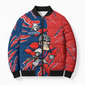 Personalized Newcastle Knights Bomber Puffer Jacket Dynamic Lightning Mascot Rugby Australia