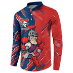 Personalized Newcastle Knights Button Sweatshirt Dynamic Lightning Mascot Rugby Australia