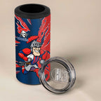 Personalized Newcastle Knights 4 in 1 Can Cooler Tumbler Dynamic Lightning Mascot Rugby Australia