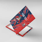 Personalized Newcastle Knights Canvas Wall Art Dynamic Lightning Mascot Rugby Australia