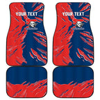 Personalized Newcastle Knights Car Mats Dynamic Lightning Mascot Rugby Australia