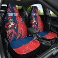 Personalized Newcastle Knights Car Seat Cover Dynamic Lightning Mascot Rugby Australia