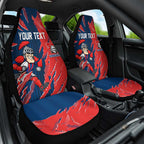 Personalized Newcastle Knights Car Seat Cover Dynamic Lightning Mascot Rugby Australia