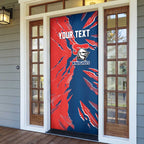 Personalized Newcastle Knights Door Cover Dynamic Lightning Mascot Rugby Australia