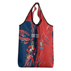 Personalized Newcastle Knights Grocery Bag Dynamic Lightning Mascot Rugby Australia