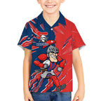 Personalized Newcastle Knights Hawaiian Shirt Dynamic Lightning Mascot Rugby Australia