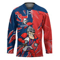 Personalized Newcastle Knights Hockey Jersey Dynamic Lightning Mascot Rugby Australia