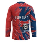 Personalized Newcastle Knights Hockey Jersey Dynamic Lightning Mascot Rugby Australia