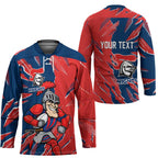 Personalized Newcastle Knights Hockey Jersey Dynamic Lightning Mascot Rugby Australia