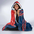 Personalized Newcastle Knights Hooded Blanket Dynamic Lightning Mascot Rugby Australia