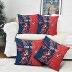 Personalized Newcastle Knights Pillow Cover Dynamic Lightning Mascot Rugby Australia