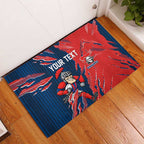 Personalized Newcastle Knights Rubber Doormat Dynamic Lightning Mascot Rugby Australia