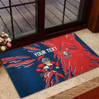 Personalized Newcastle Knights Rubber Doormat Dynamic Lightning Mascot Rugby Australia