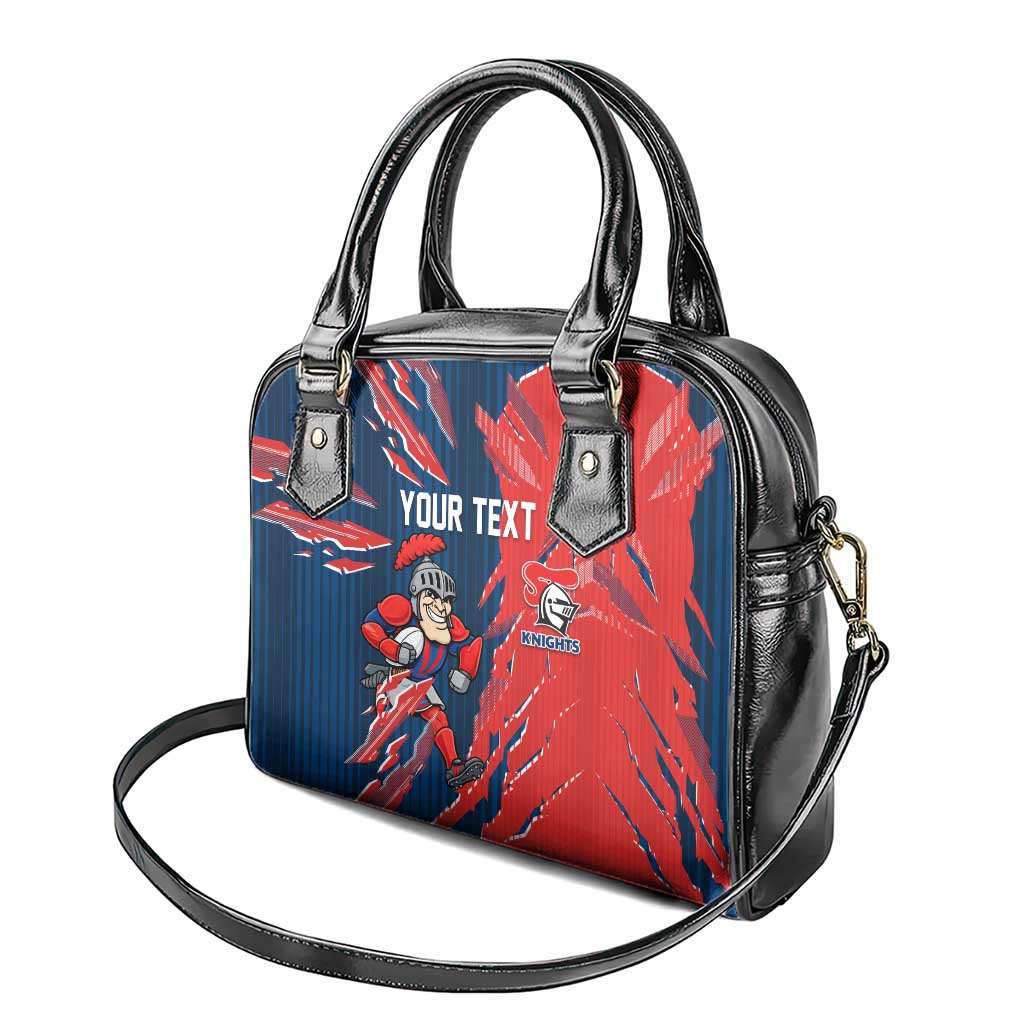 Personalized Newcastle Knights Shoulder Handbag Dynamic Lightning Mascot Rugby Australia