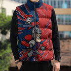 Personalized Newcastle Knights Sleeveless Puffer Jacket Dynamic Lightning Mascot Rugby Australia