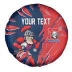 Personalized Newcastle Knights Spare Tire Cover Dynamic Lightning Mascot Rugby Australia
