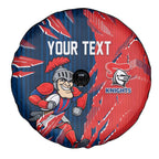 Personalized Newcastle Knights Spare Tire Cover Dynamic Lightning Mascot Rugby Australia