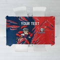 Personalized Newcastle Knights Tablecloth Dynamic Lightning Mascot Rugby Australia