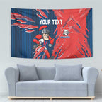Personalized Newcastle Knights Tapestry Dynamic Lightning Mascot Rugby Australia