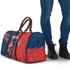 Personalized Newcastle Knights Travel Bag Dynamic Lightning Mascot Rugby Australia